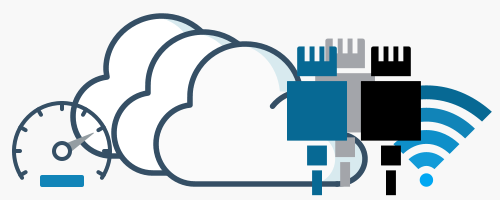 Cloud connection abstract representation